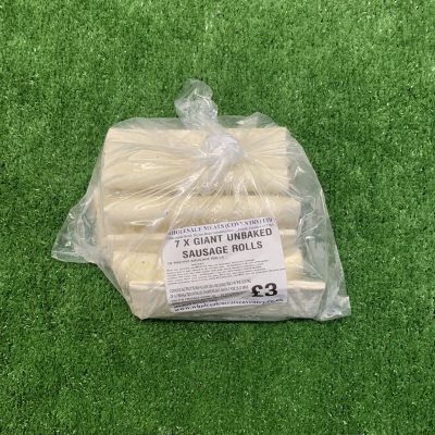 7X unbaked giant sausage rolls (best seller)