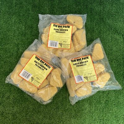 3X large packs of hash brown triangles (best seller)