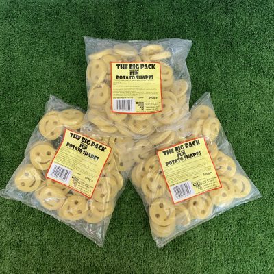 3X large packs of fun potato shapes smilies (best seller)