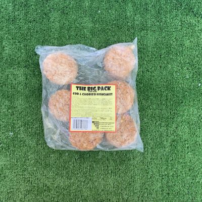 Cod & chorizo fishcakes (large pack)