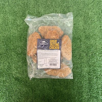 Hot & spicy breaded chicken steaks (large pack)