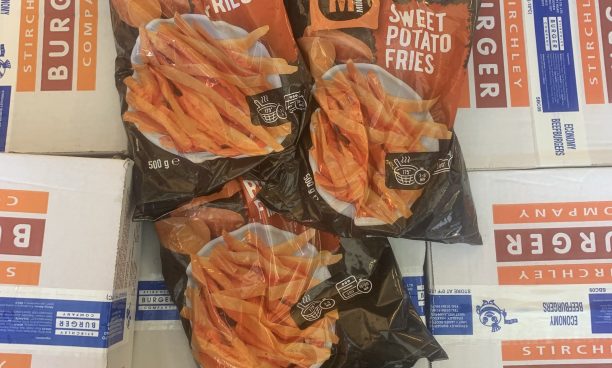 3X large packs of sweet potato fries (MINUTE packs)