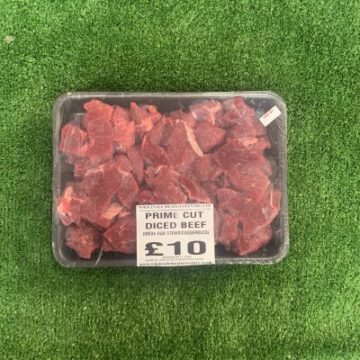 Prime cut diced beef (quick seller)