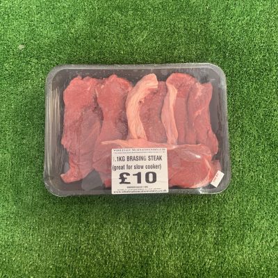 1KG fresh braising steak