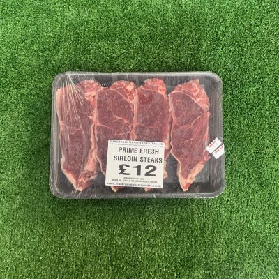 Prime fresh sirloin steaks (quick seller)