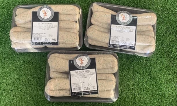 3X large packs of old English sausages (Barrett’s award winning)