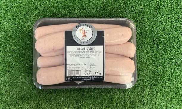 Farmhouse sausages (Barrett’s award winning)