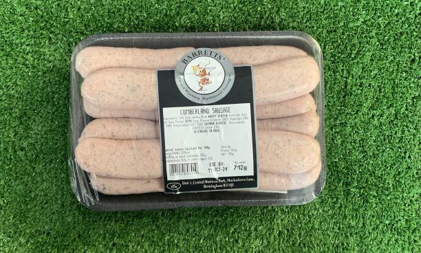 Cumberland sausages (Barrett’s award winning)