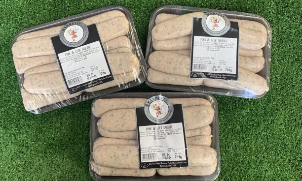 3X large packs of pork & leek sausages (Barrett’s award winning)