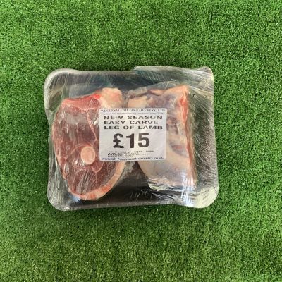 new season easy carved leg of lamb (cut into two)