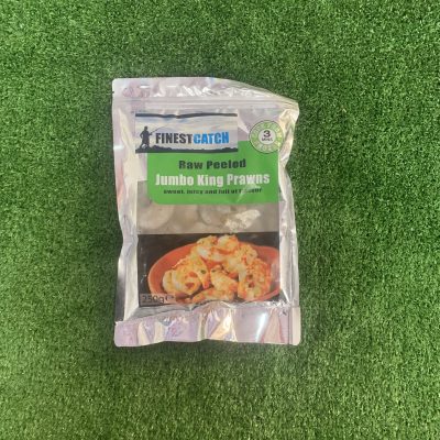 Raw peeled jumbo king prawns (finest catch)
