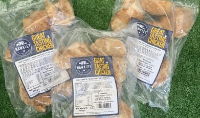 3X packs of southern fried chicken thighs
