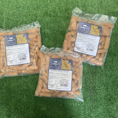 3X packs of breaded chicken sticks