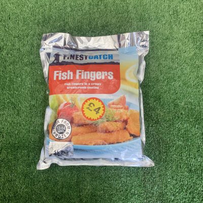 large 1kg pack of fish fingers (finest catch)