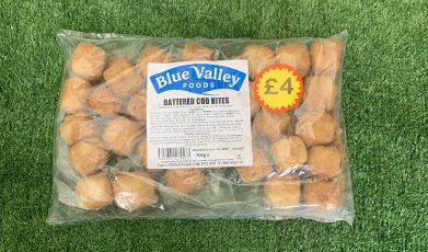 battered cod bites (blue valley foods)