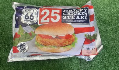 25X crispy chicken steaks (route 66)