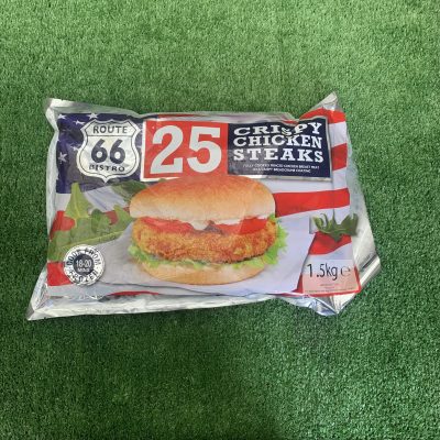 25X crispy chicken steaks (route 66)