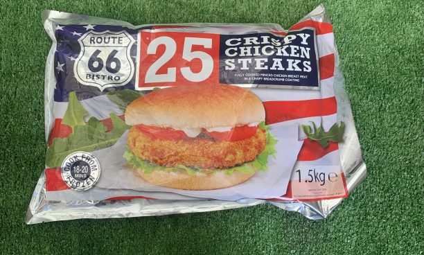 25X crispy chicken steaks (route 66)