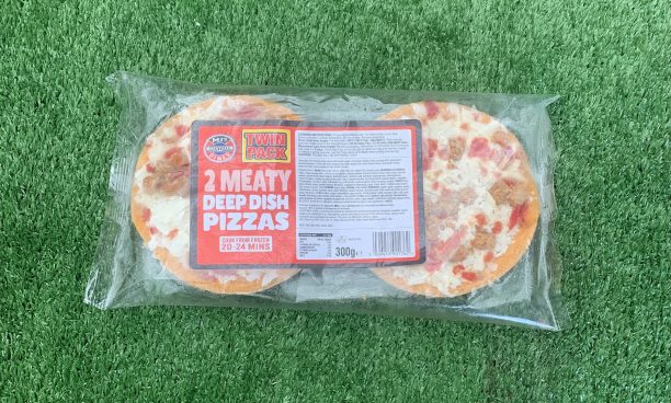 2X meaty deep dishes pizzas