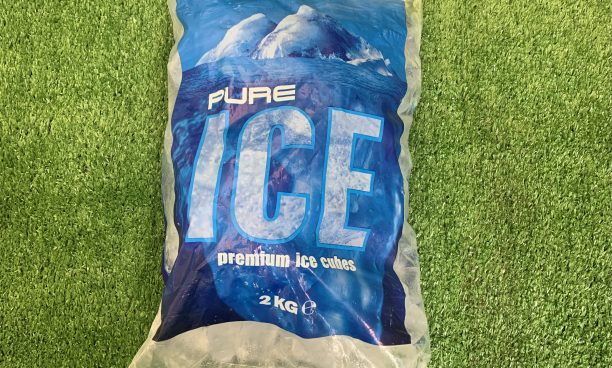 2kg of pure ice cubes
