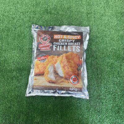 hot & spicy crispy chicken breast fillets large pack