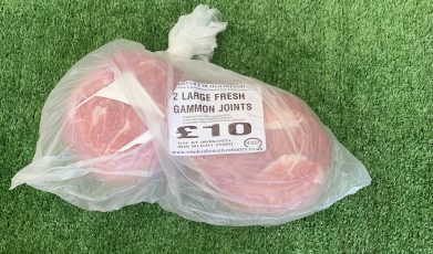 2 large fresh gammon joints bag (min 2.2kg)