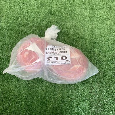 2 large fresh gammon joints bag (min 2.2kg)