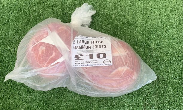 2 large fresh gammon joints bag (min 2.2kg)