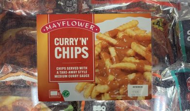 Mayflower curry n chips (ready meal)