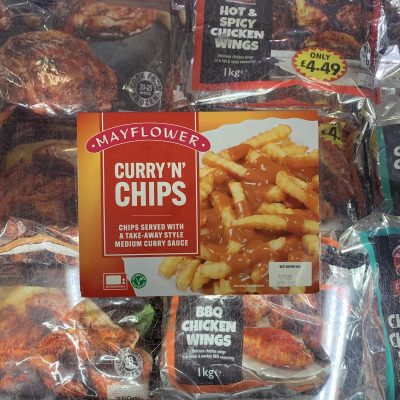 Mayflower curry n chips (ready meal)