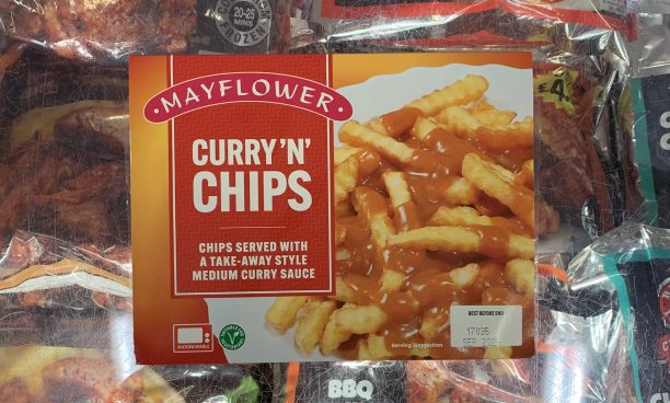 Mayflower curry n chips (ready meal)