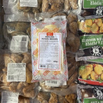 Skinless potato wedges large pack 400g