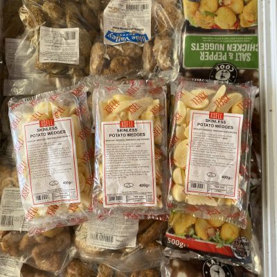 3X large packs of skinless potato wedges