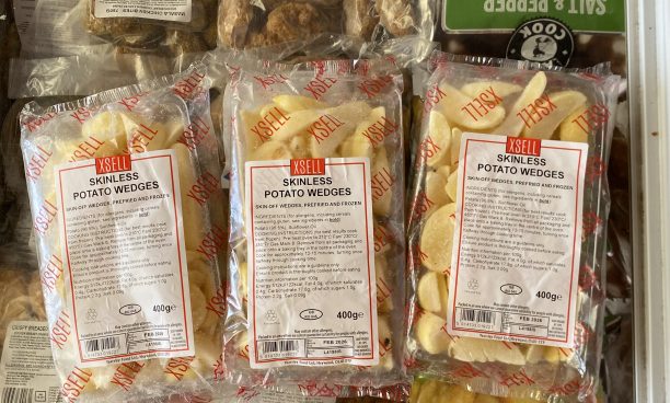 3X large packs of skinless potato wedges