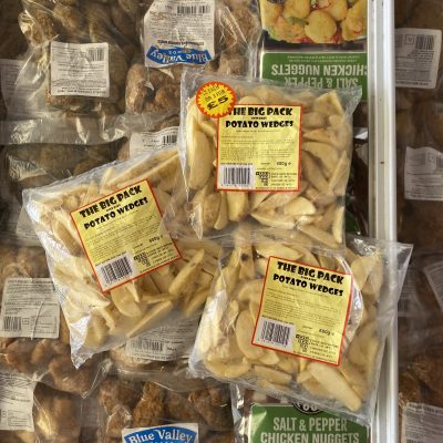 3X large packs of potato wedges