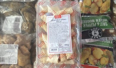 Vegetable spring rolls (£2 or any 3 for £5 section)