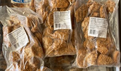 3X large packs of Korean chicken bites