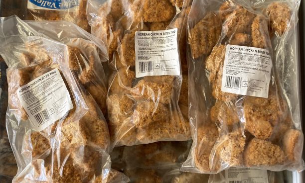 3X large packs of Korean chicken bites
