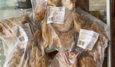 3X large packs of parmigiana cheese coated chicken fillets