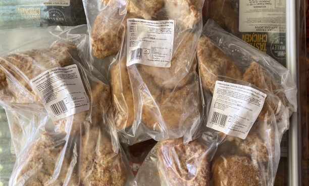 3X large packs of parmigiana cheese coated chicken fillets