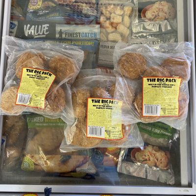 3X large packs of melt in the middle cod & parsley fishcakes