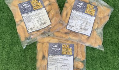 3X large packs of battered chicken dippers