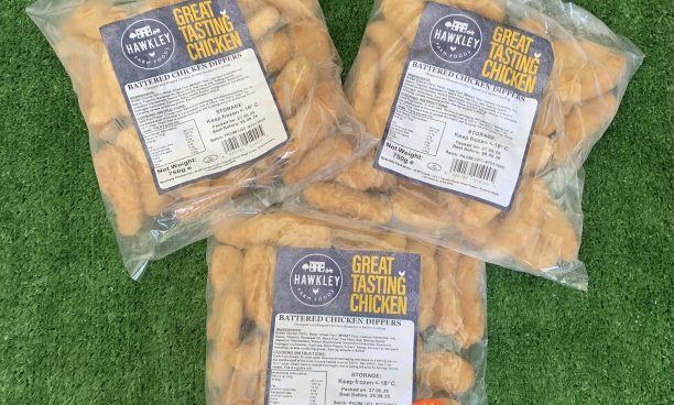 3X large packs of battered chicken dippers