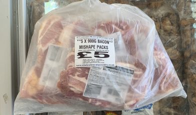 5X 900g bacon mishape packs bag