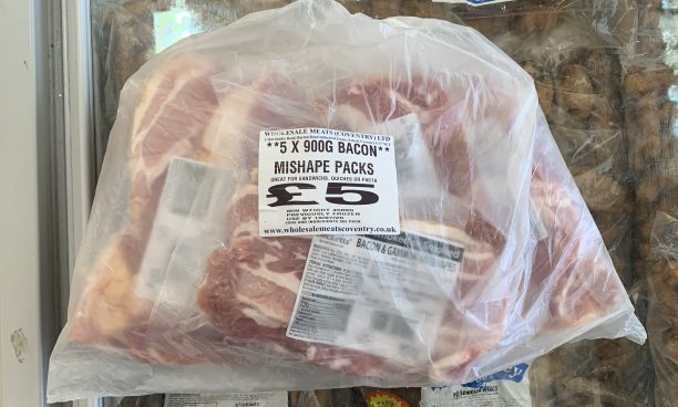 5X 900g bacon mishape packs bag