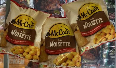 3X large packs of 1kg+ McCain LA potato noisette