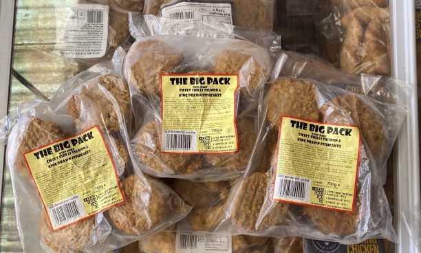 3X large packs of sweet chilli salmon & king prawn fishcakes