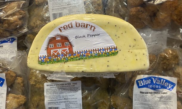 block of black pepper cheddar cheese (900g+)