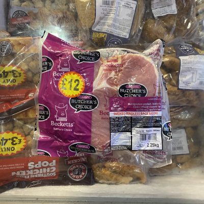 smoked rindless back bacon 2.25kg+ (Becketts butchers choice)