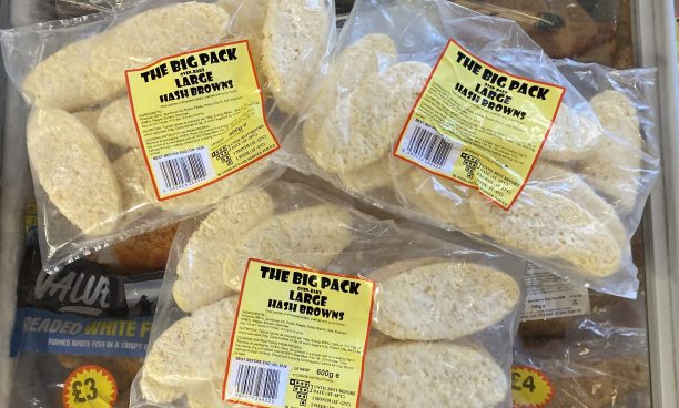 3X large packs of large hash browns (back in stock)